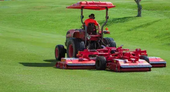 Trimax Mowers on Golf Field